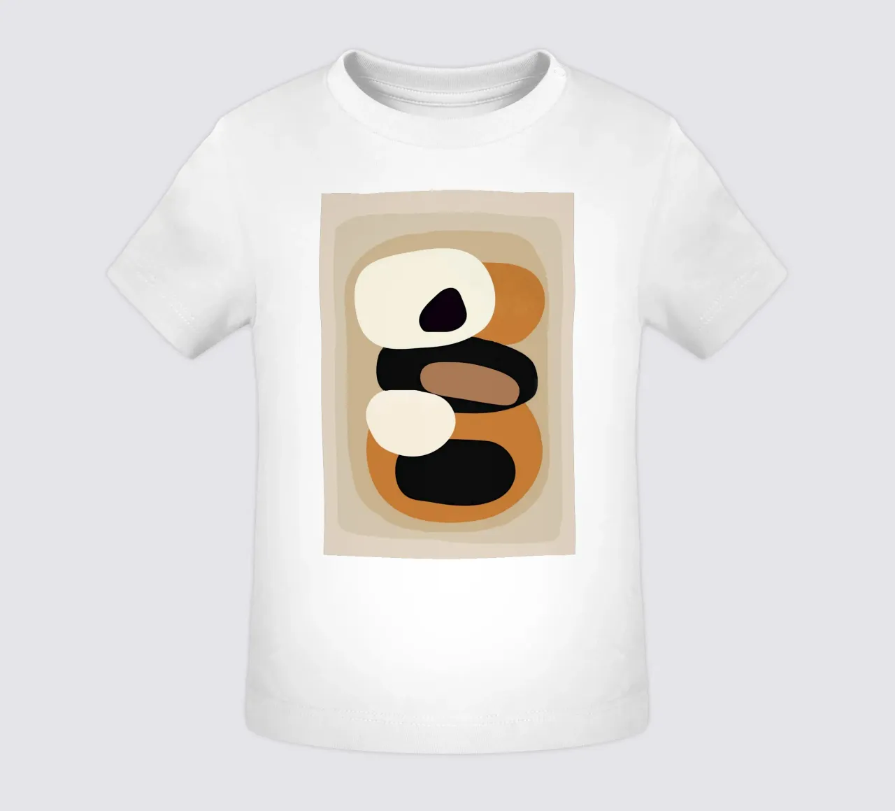 Minimal Abstract Shape Art 2 t-shirt pour bébé de Flow Line