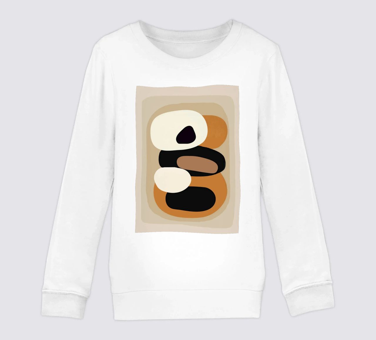 Minimal Abstract Shape Art 2 felpa bambino da Flow Line
