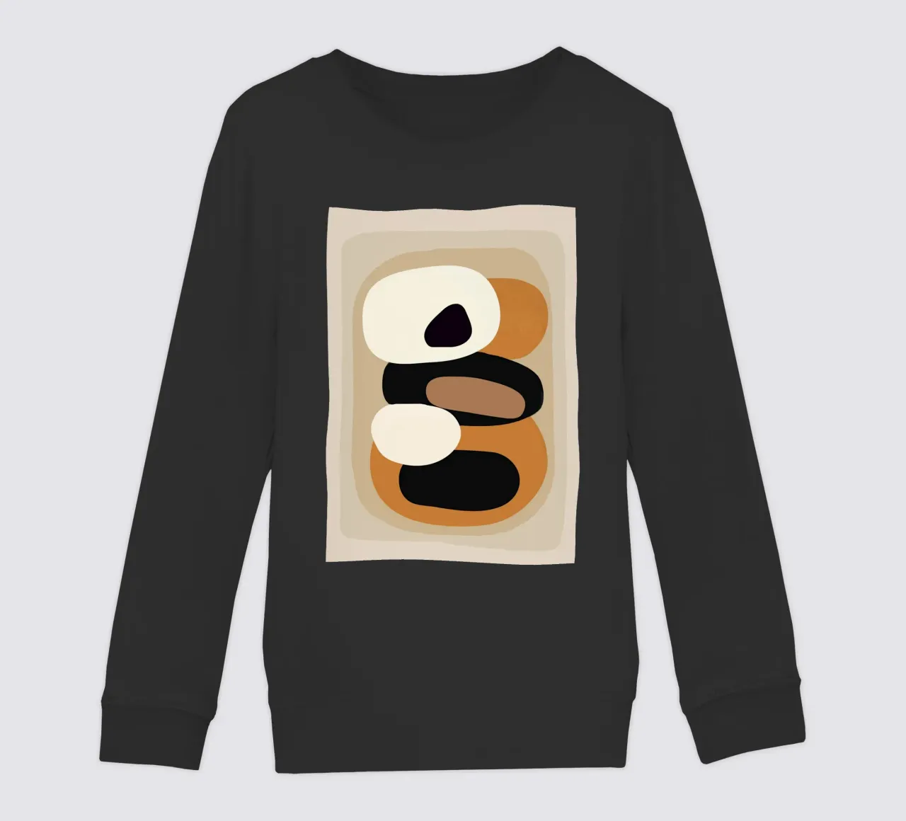 Minimal Abstract Shape Art 2 felpa bambino da Flow Line