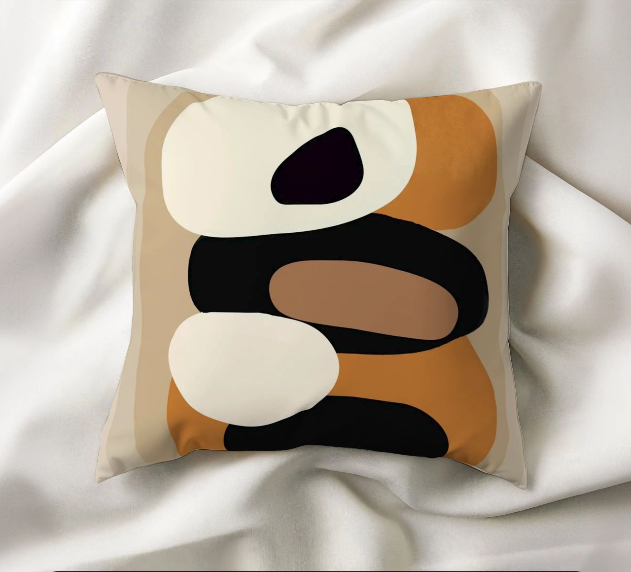 Minimal Abstract Shape Art 2 cuscino da Flow Line