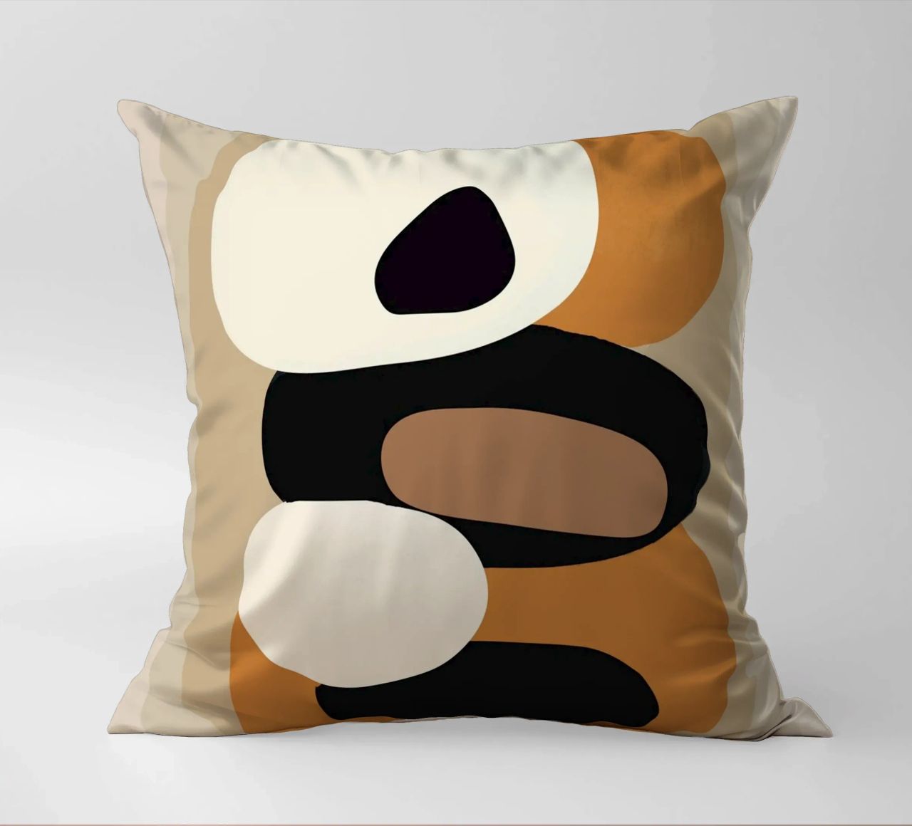 Minimal Abstract Shape Art 2 cuscino da Flow Line