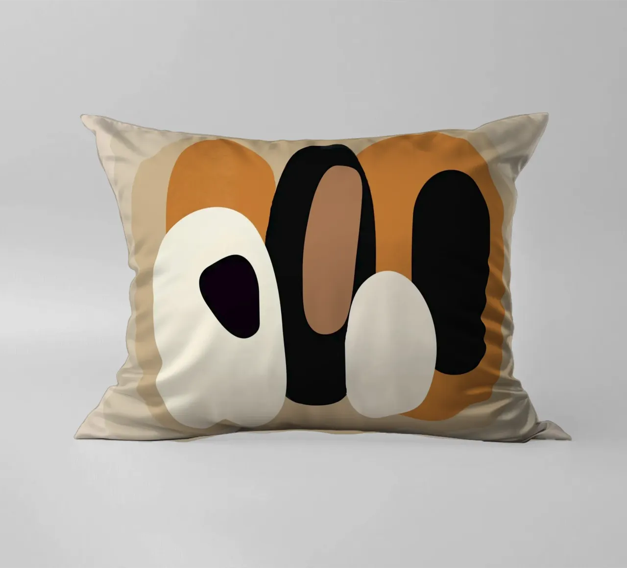 Minimal Abstract Shape Art 2 Kissen von Flow Line