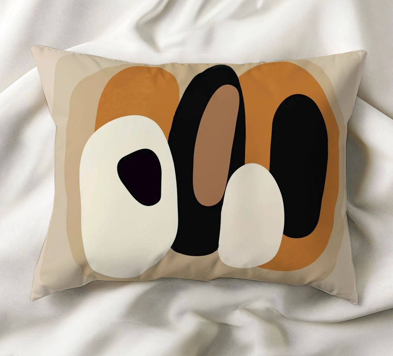 Minimal Abstract Shape Art 2 cuscino da Flow Line