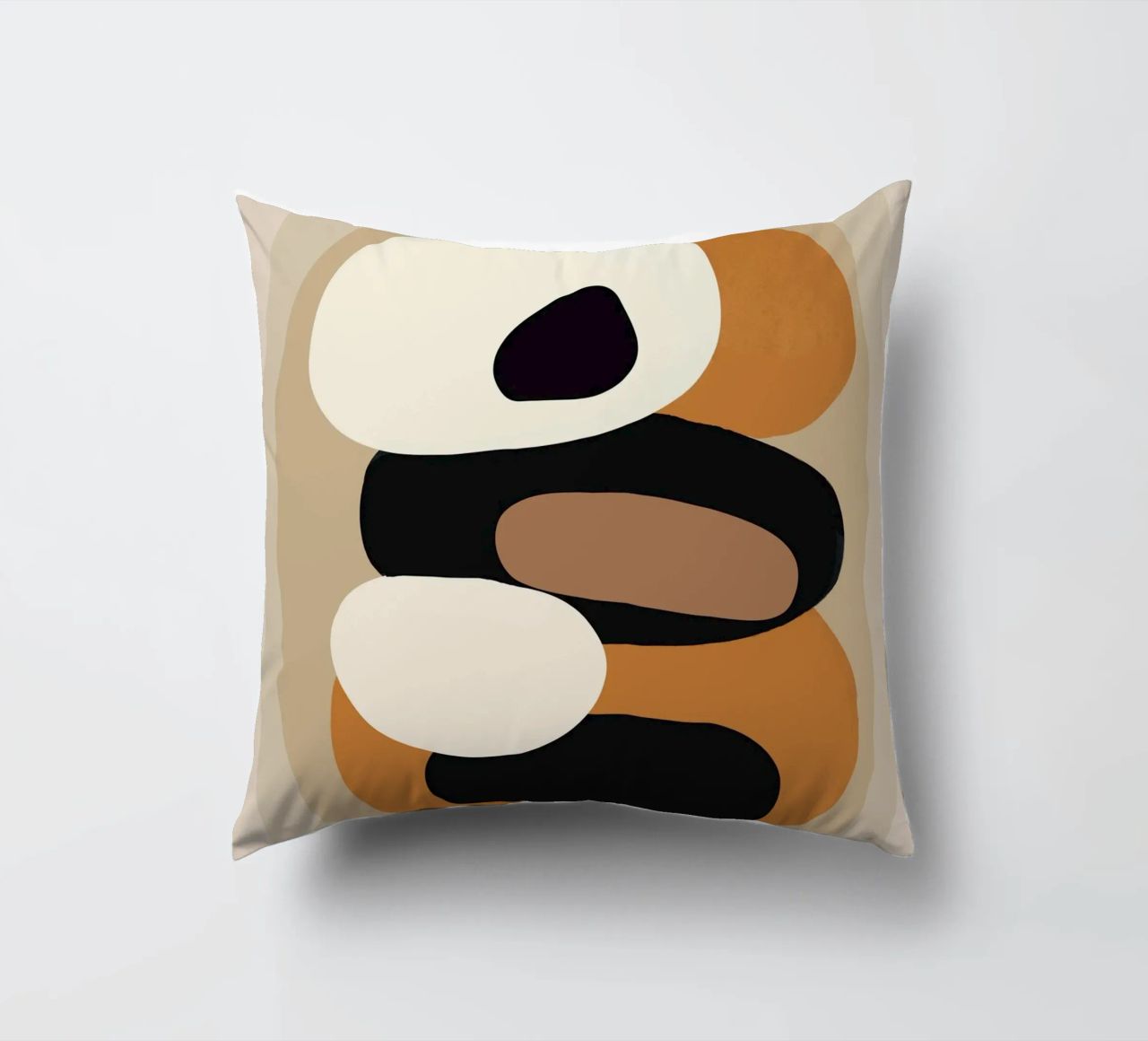 Minimal Abstract Shape Art 2 cuscino da Flow Line