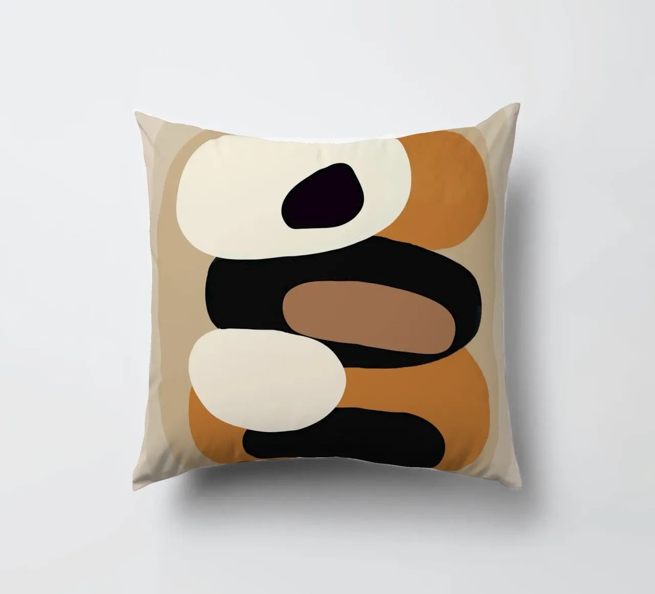 Minimal Abstract Shape Art 2 Kissen von Flow Line