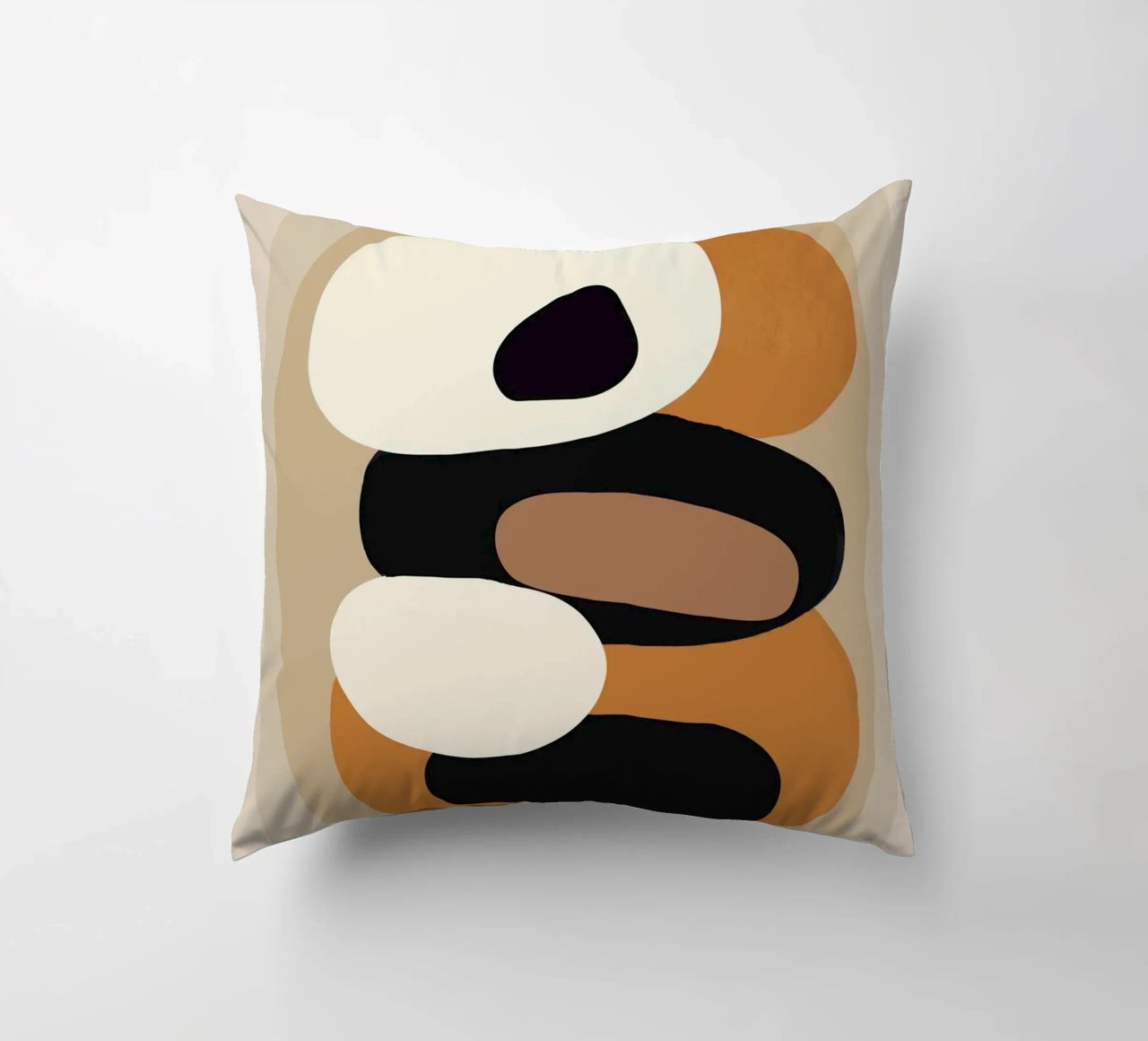 Minimal Abstract Shape Art 2 cuscino da Flow Line