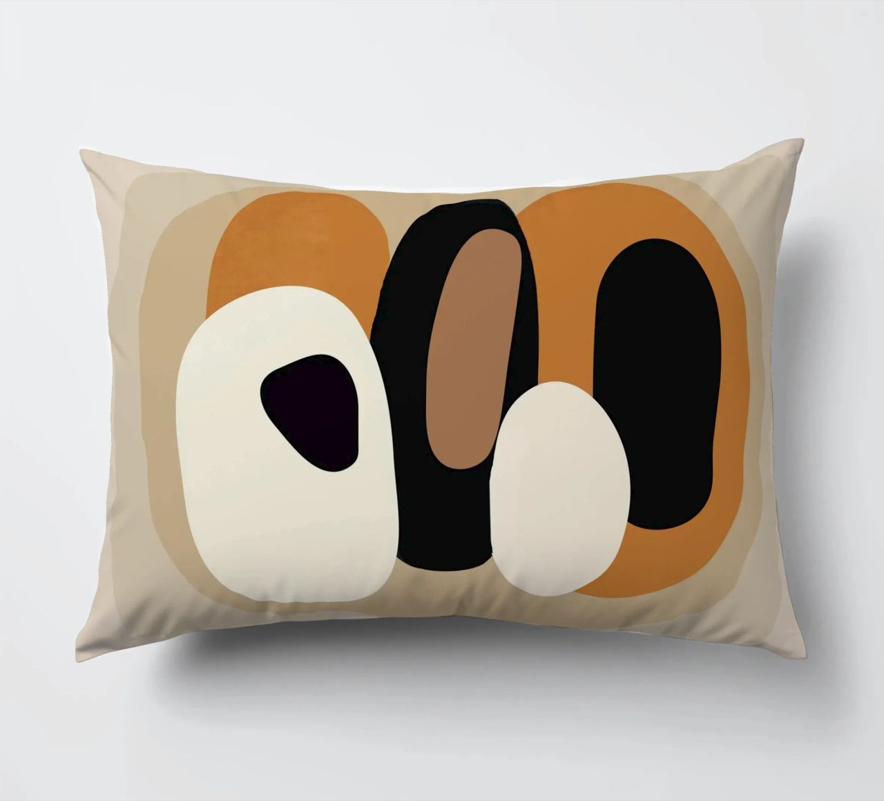 Minimal Abstract Shape Art 2 cuscino da Flow Line