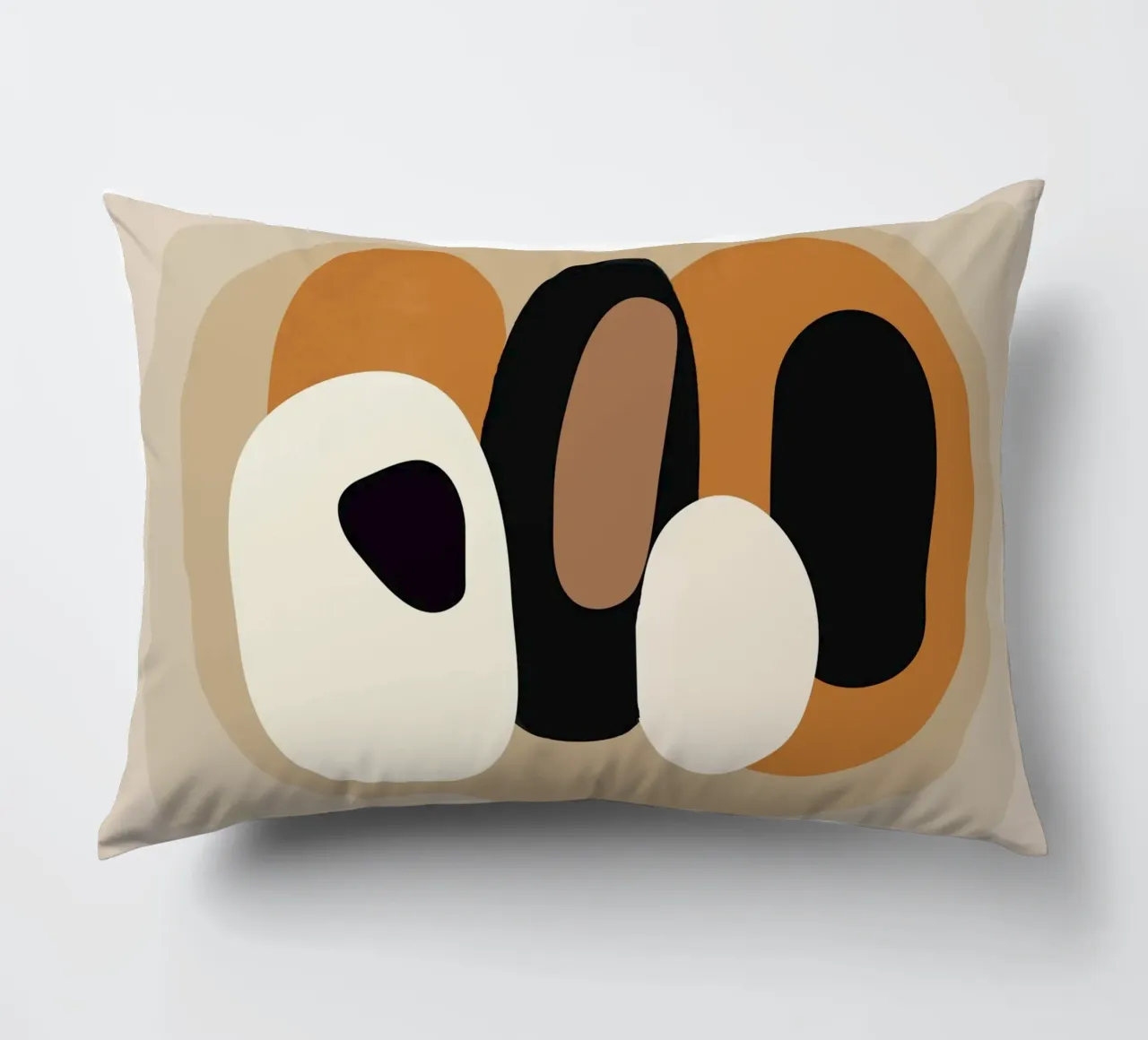 Minimal Abstract Shape Art 2 cuscino da Flow Line