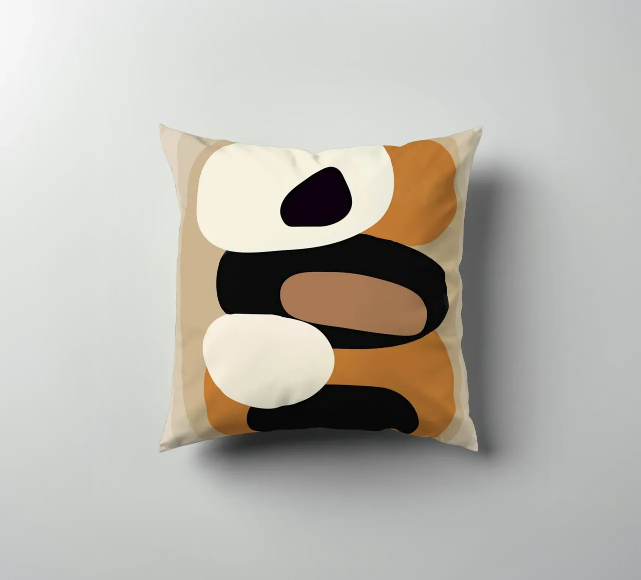 Minimal Abstract Shape Art 2 cuscino da Flow Line