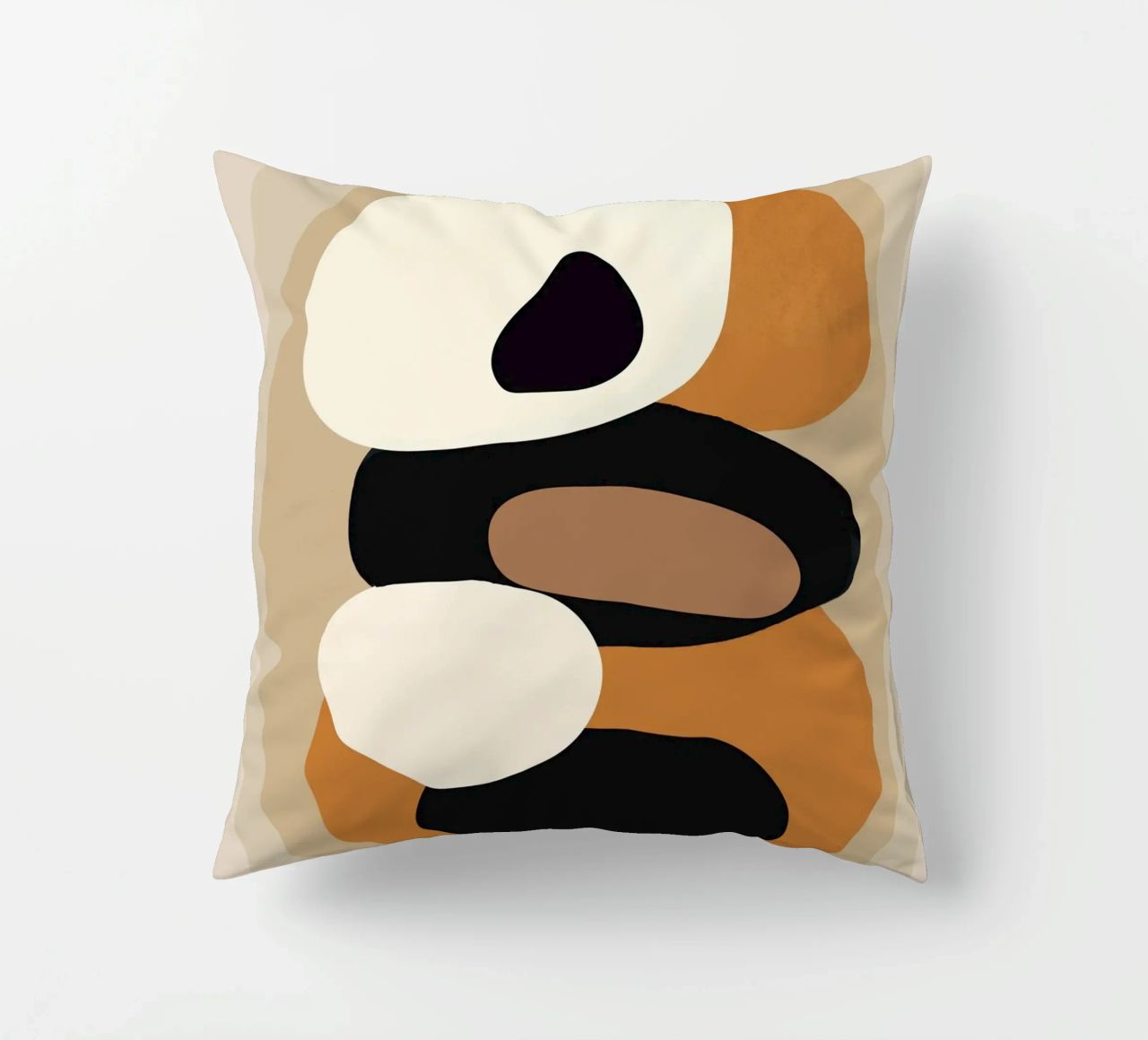 Minimal Abstract Shape Art 2 cuscino da Flow Line