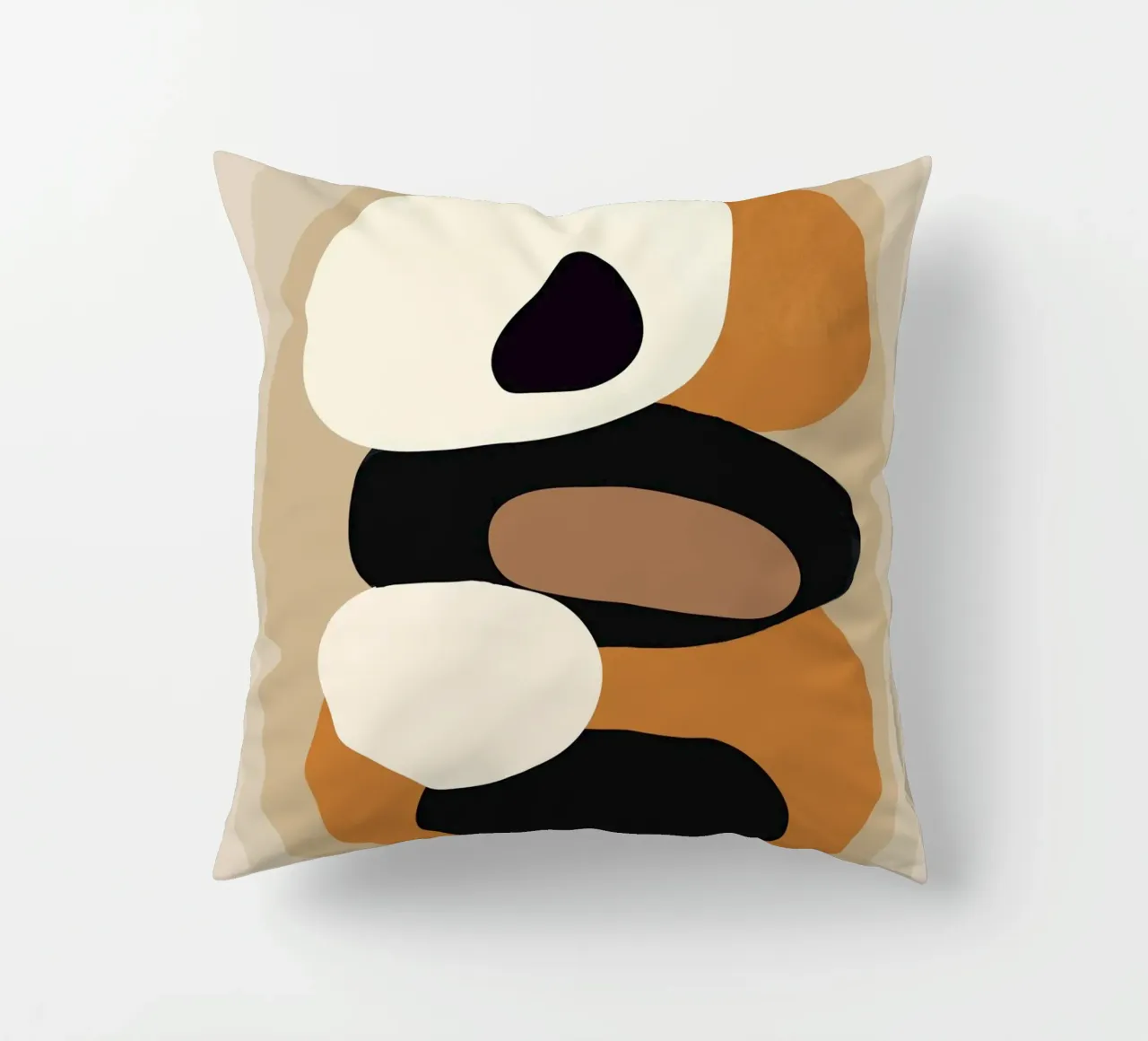 Minimal Abstract Shape Art 2 Kissen von Flow Line