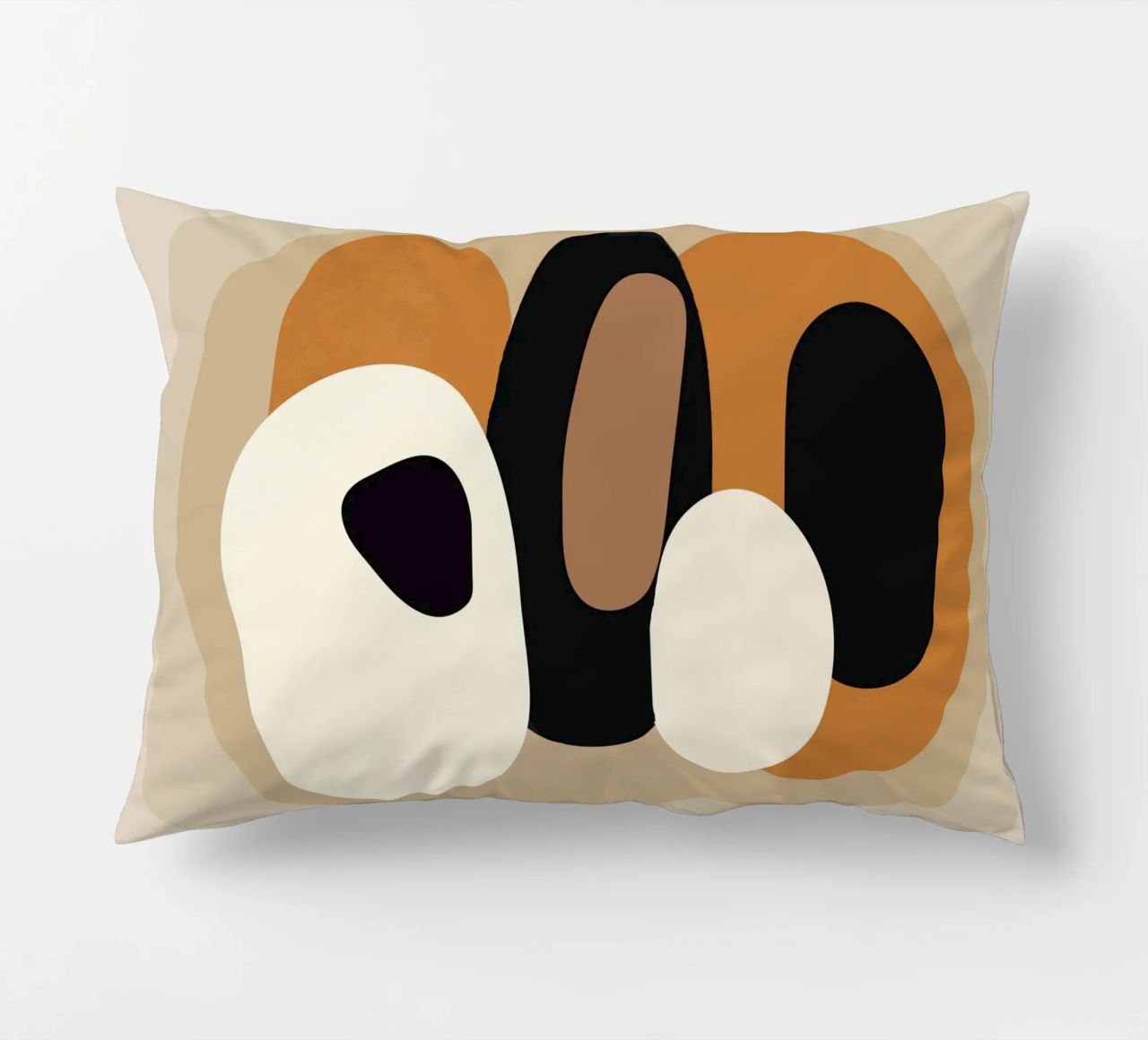 Minimal Abstract Shape Art 2 cuscino da Flow Line