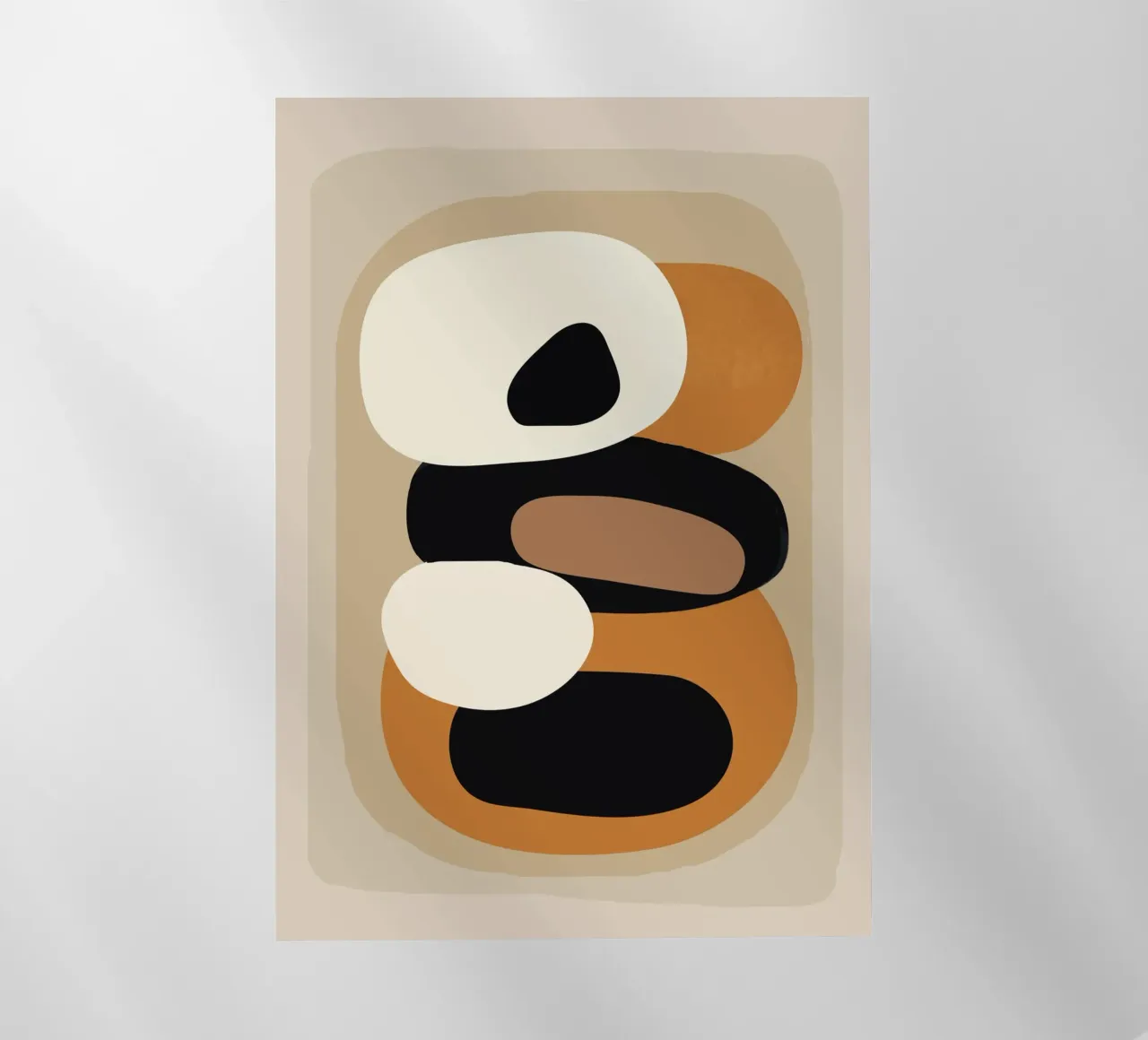 Minimal Abstract Shape Art 2 pellicola backlit da Flow Line