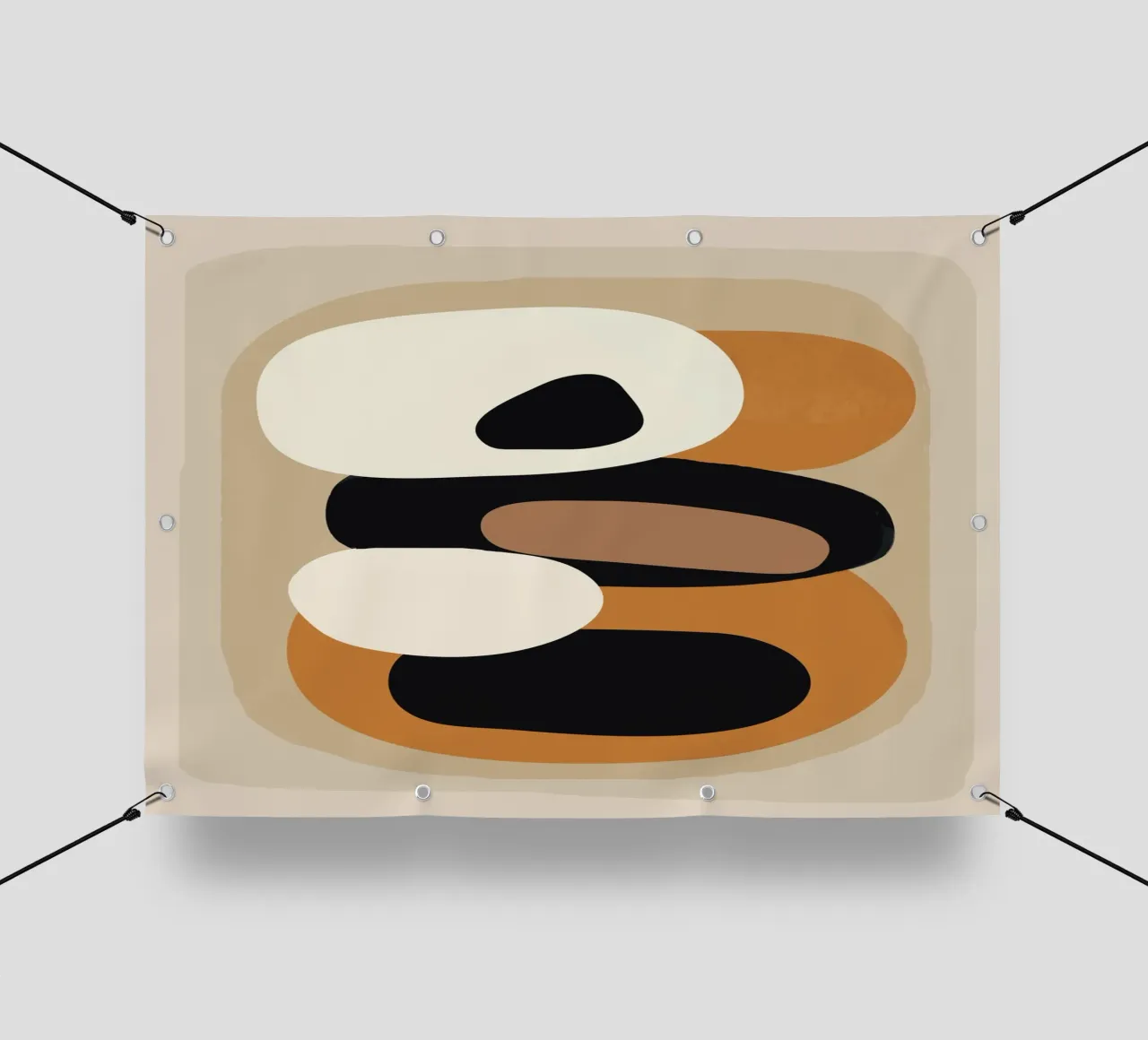 Minimal Abstract Shape Art 2 telo in pvc da Flow Line