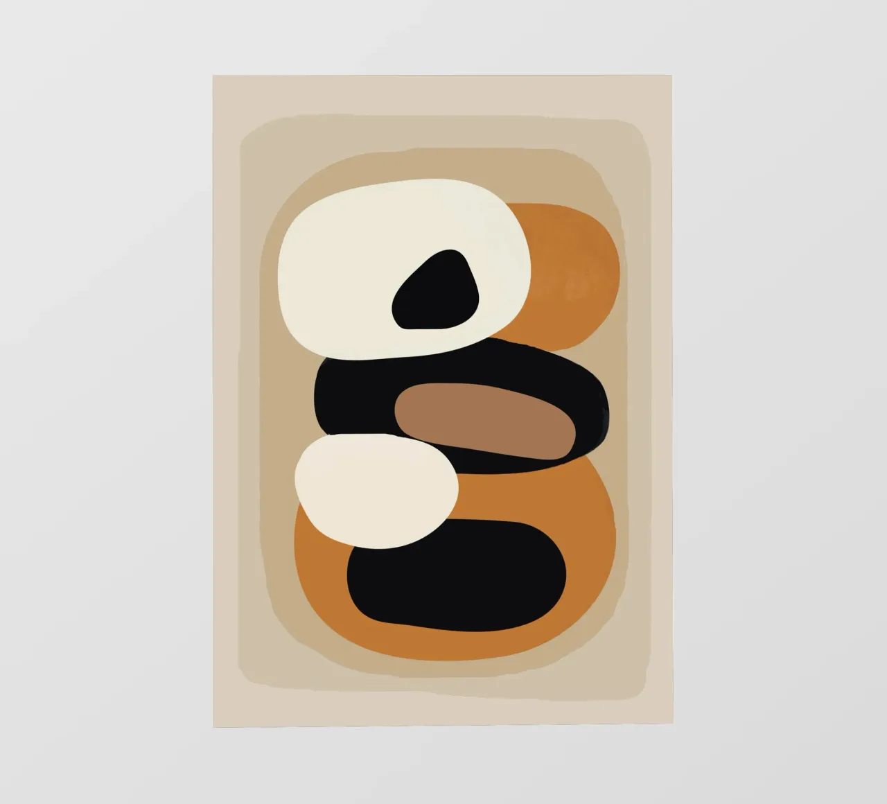Minimal Abstract Shape Art 2 pvc-zeil van Flow Line