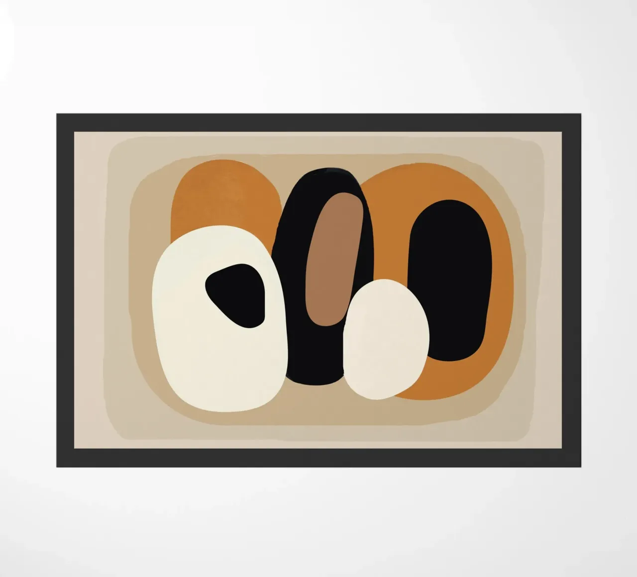 Minimal Abstract Shape Art 2 paillasson de Flow Line
