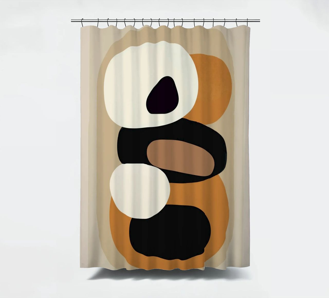 Minimal Abstract Shape Art 2 tenda da doccia da Flow Line