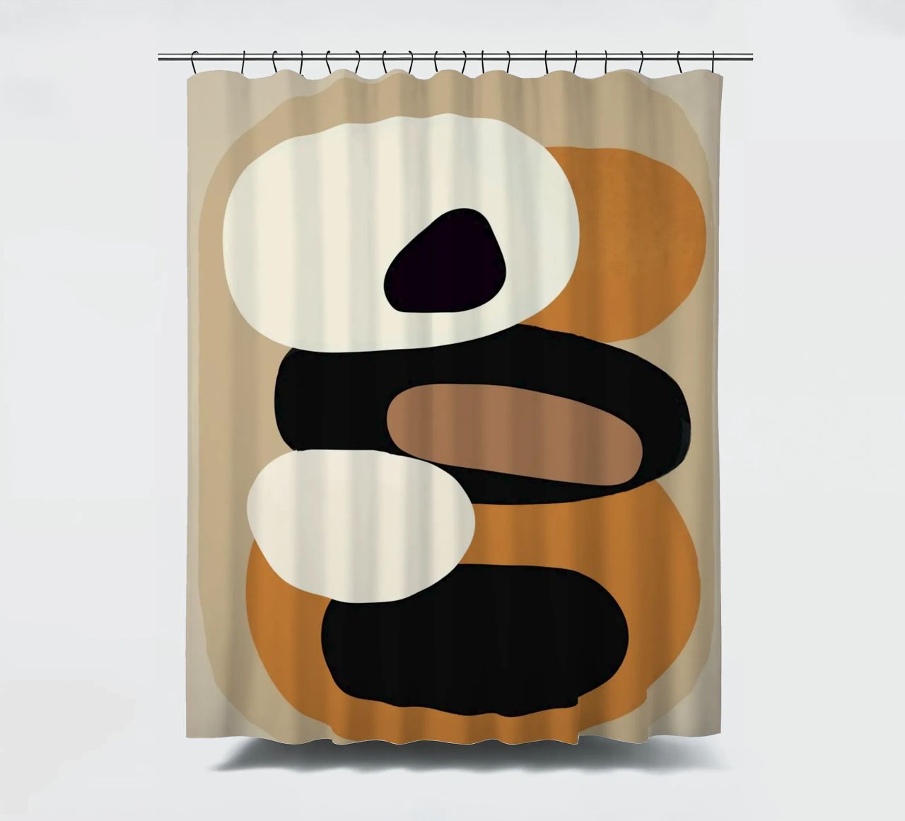 Minimal Abstract Shape Art 2 tenda da doccia da Flow Line