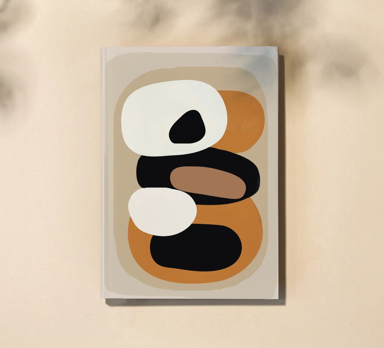 Minimal Abstract Shape Art 2 diario da Flow Line