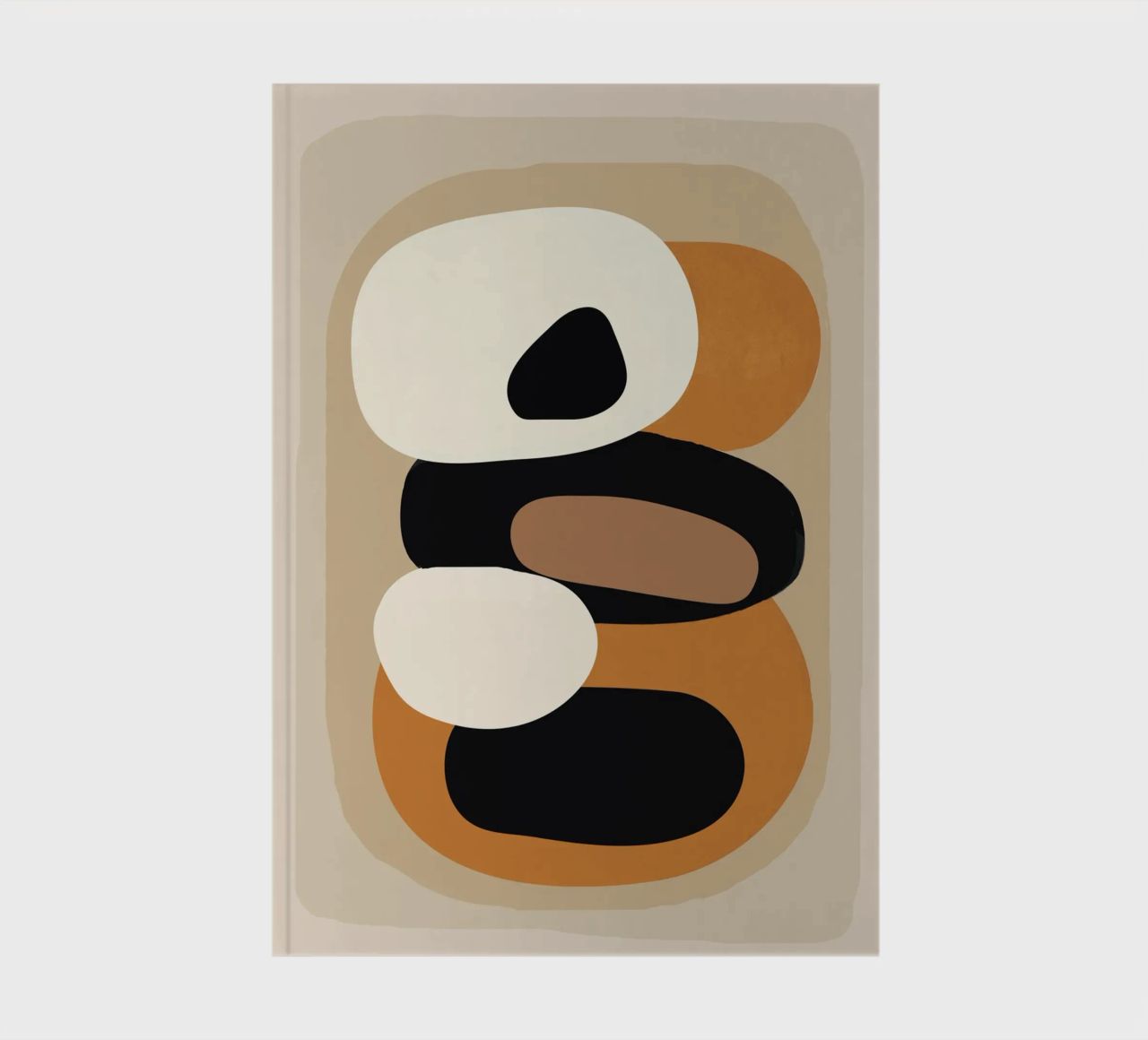 Minimal Abstract Shape Art 2 diario da Flow Line