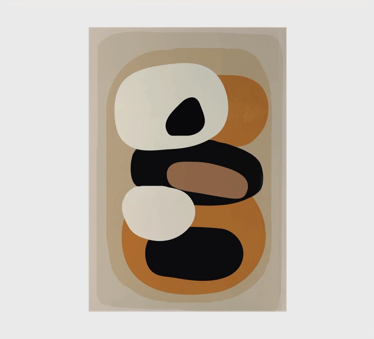 Minimal Abstract Shape Art 2 diario da Flow Line