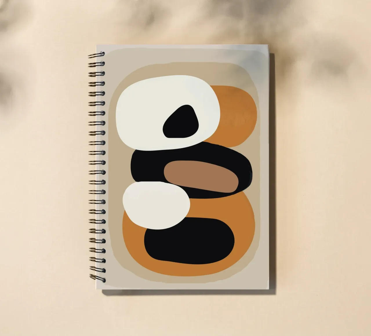 Minimal Abstract Shape Art 2 Ringbuch von Flow Line