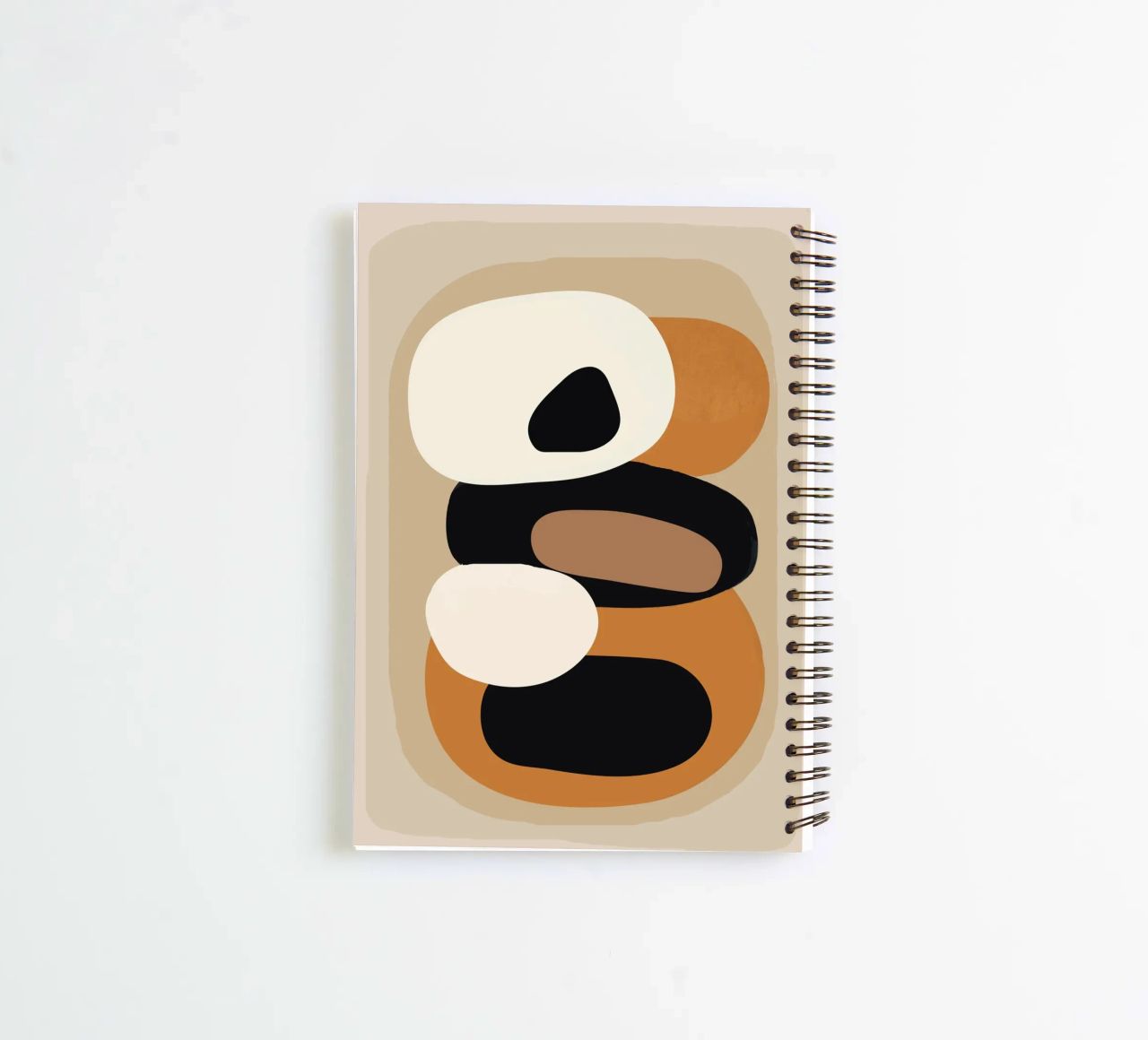 Minimal Abstract Shape Art 2 diario ad anelli da Flow Line