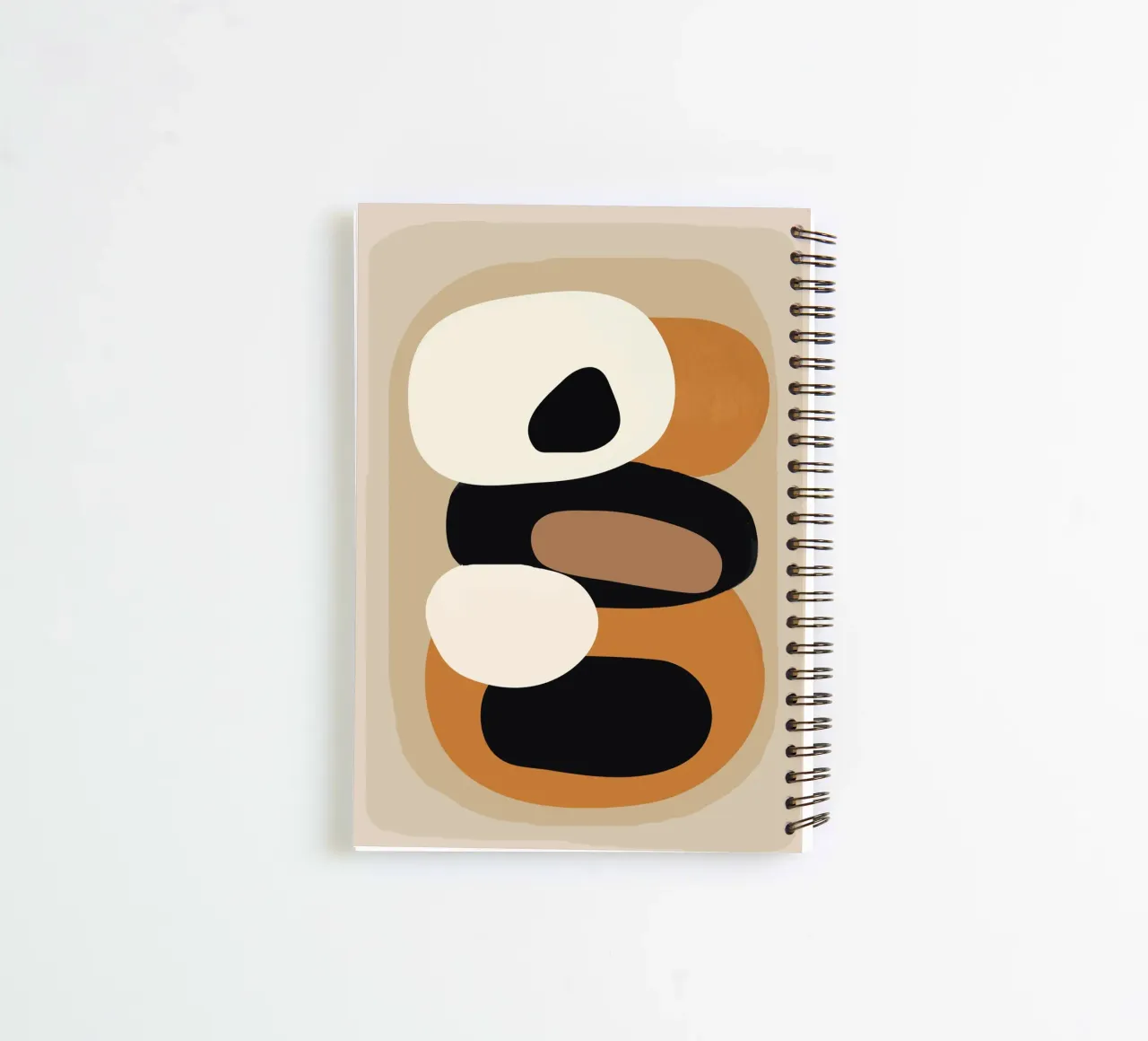 Minimal Abstract Shape Art 2 diario ad anelli da Flow Line