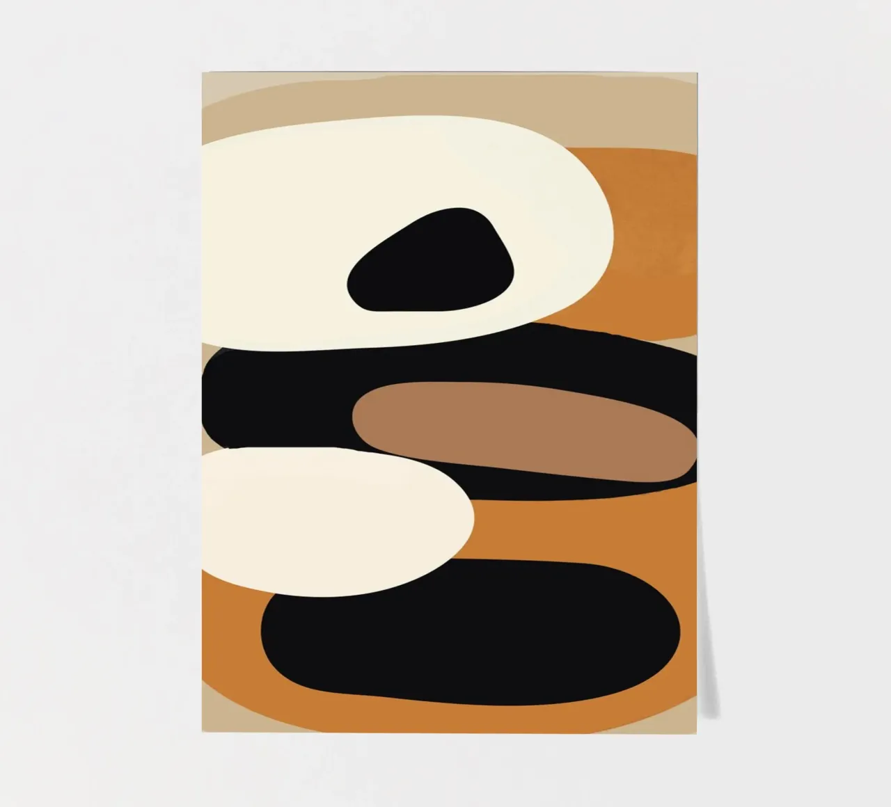 Minimal Abstract Shape Art 2 Stickerbogen von Flow Line