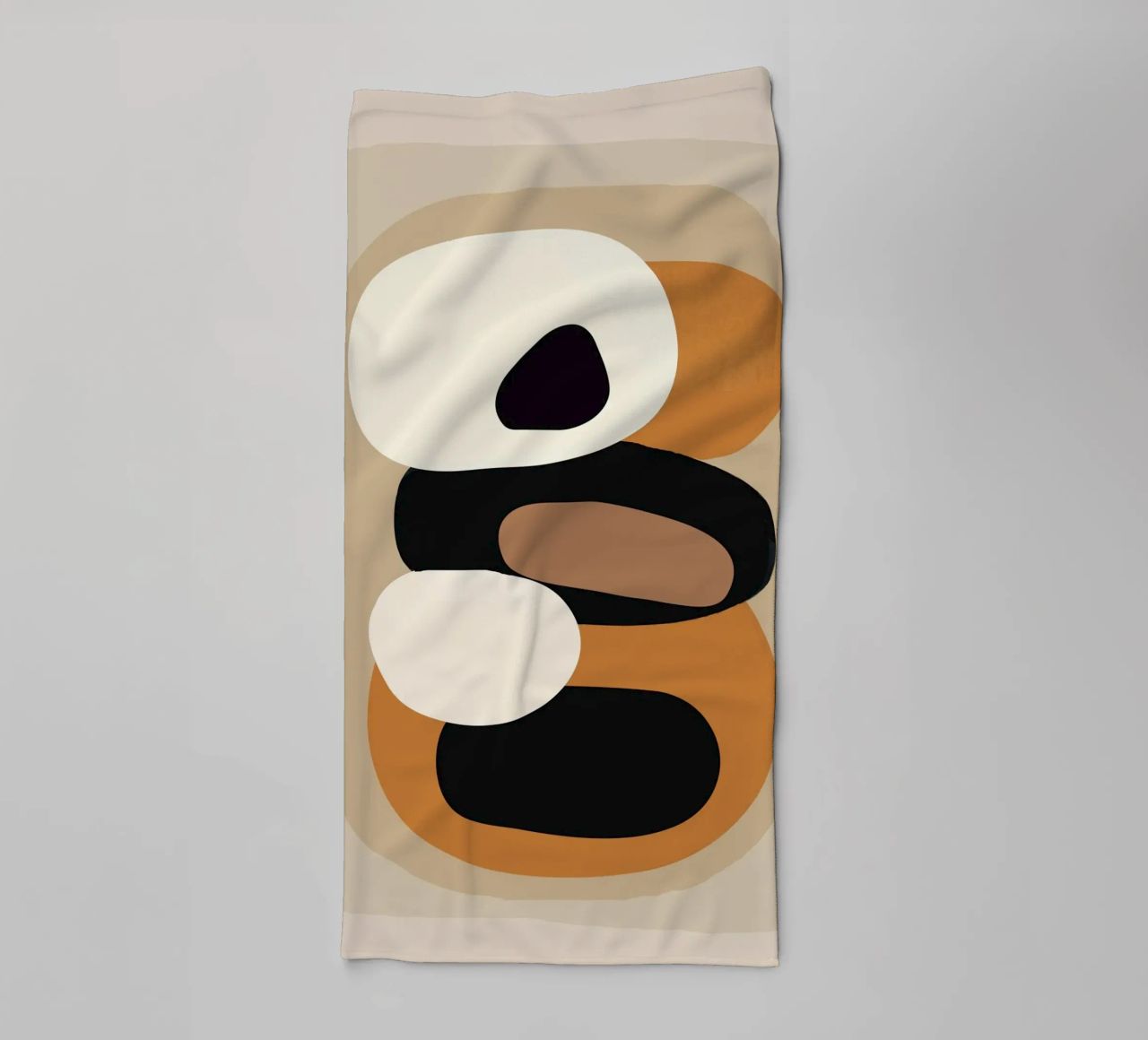 Minimal Abstract Shape Art 2 asciugamano da bagno da Flow Line