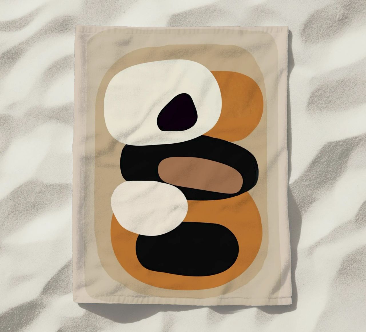 Minimal Abstract Shape Art 2 telo mare da Flow Line