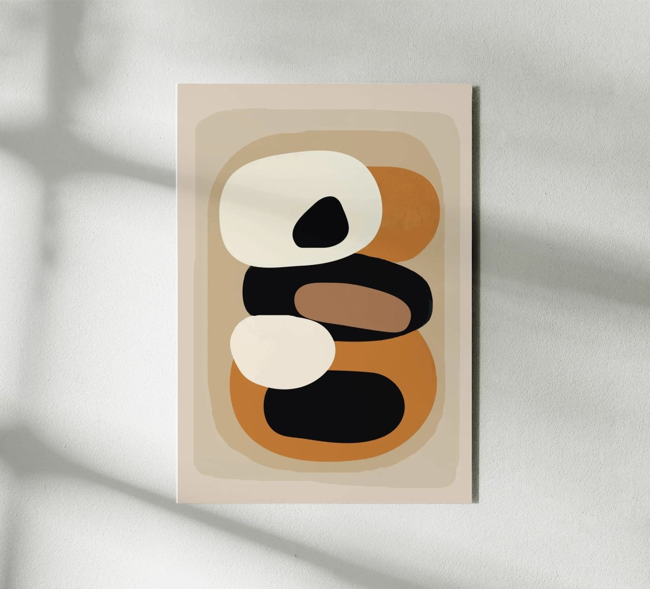Minimal Abstract Shape Art 2 alluminio dibond da Flow Line