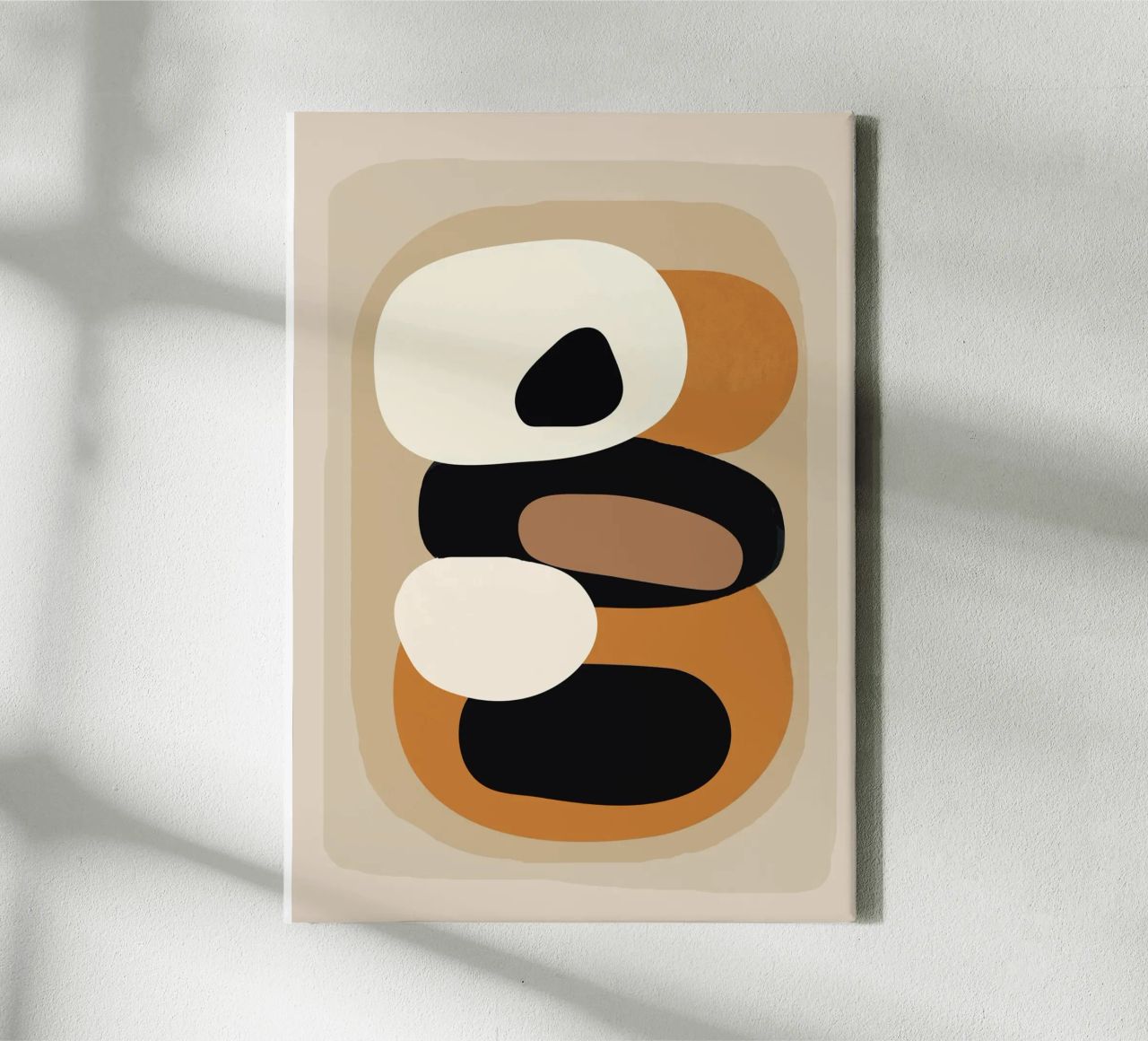 Minimal Abstract Shape Art 2 tela da Flow Line
