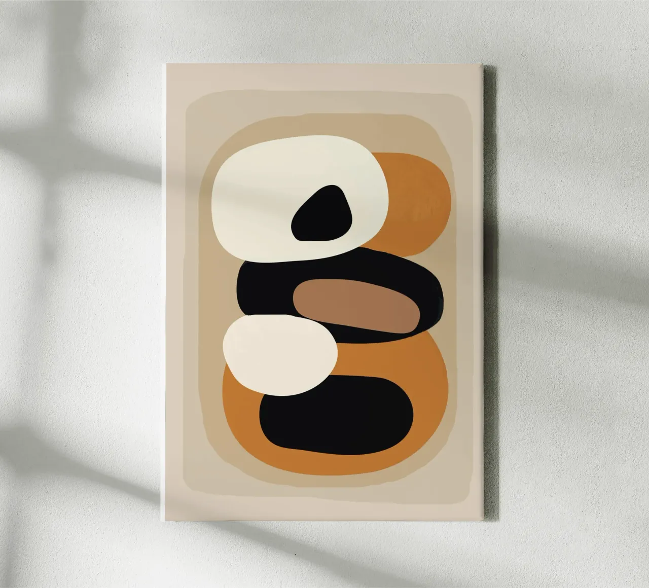 Minimal Abstract Shape Art 2 toile de Flow Line