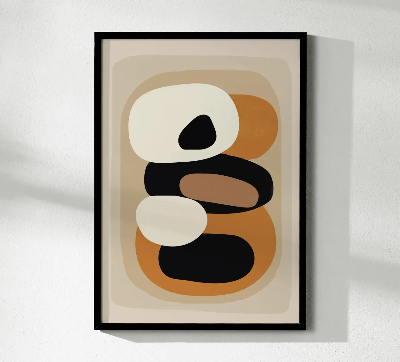 Minimal Abstract Shape Art 2 hahnemühle van Flow Line