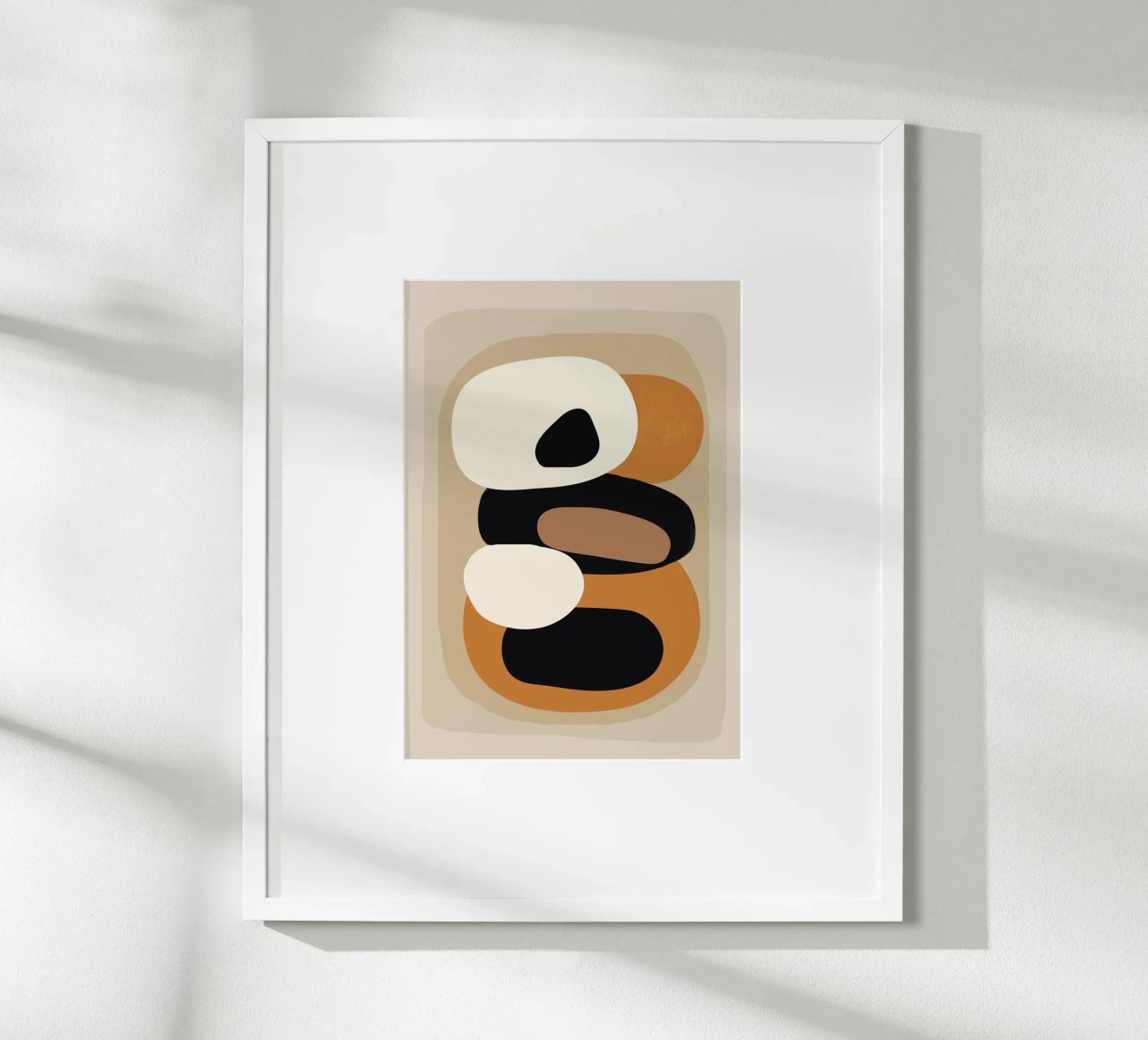 Minimal Abstract Shape Art 2 poster da Flow Line