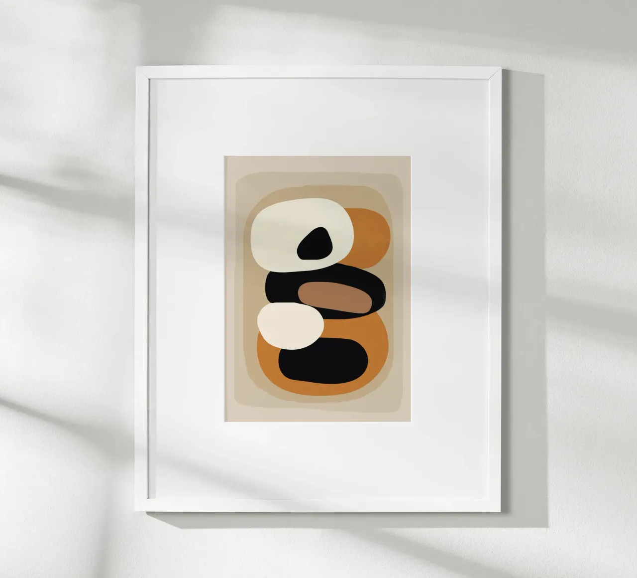 Minimal Abstract Shape Art 2 Poster von Flow Line