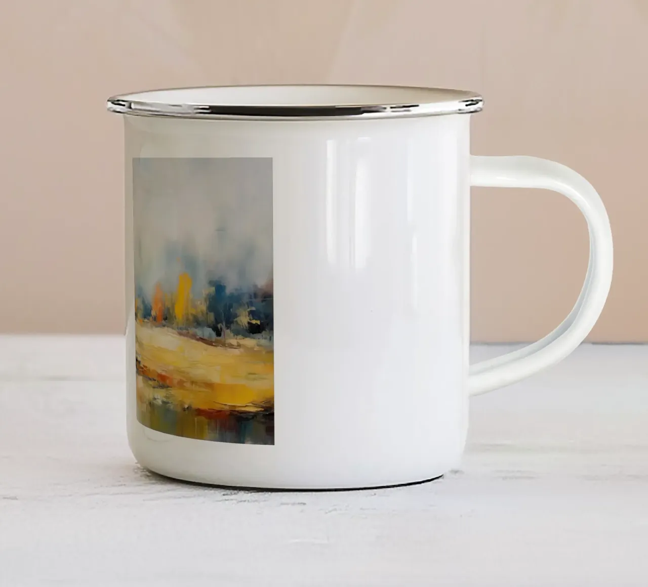 Arte da parete di Imagine tazza in smalto da Imagine