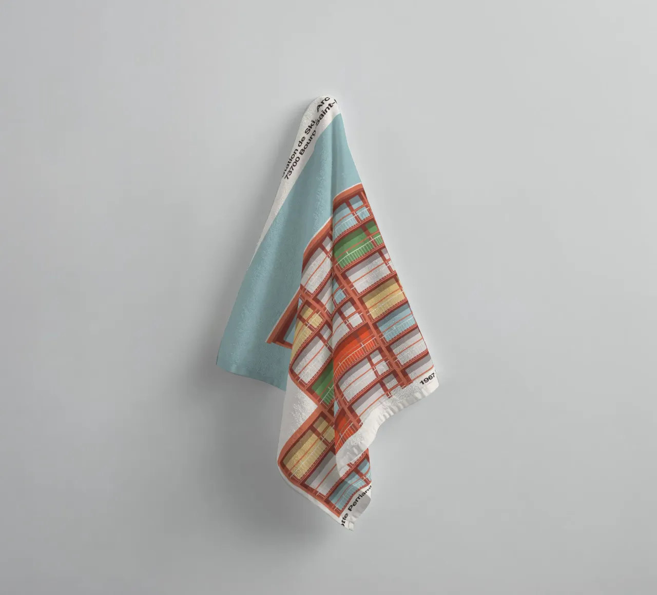 Les Arcs - Charlotte Perriand asciugamano da bagno da Florent Bodart