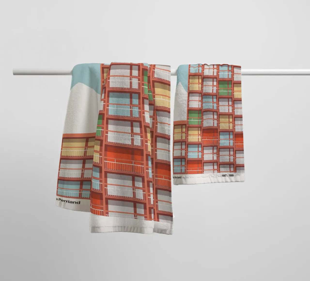 Les Arcs - Charlotte Perriand asciugamano da bagno da Florent Bodart