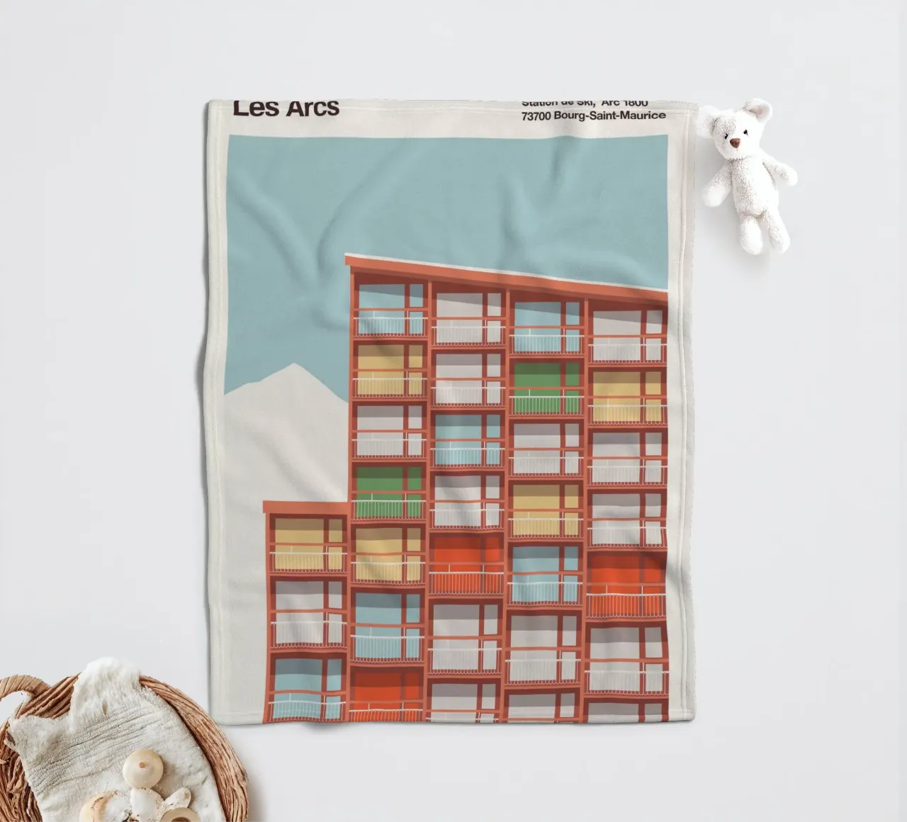 Les Arcs - Charlotte Perriand coperta in pile da Florent Bodart