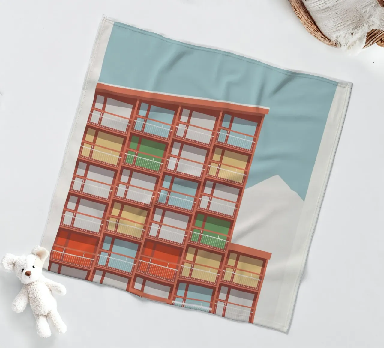 Les Arcs - Charlotte Perriand coperta in pile da Florent Bodart