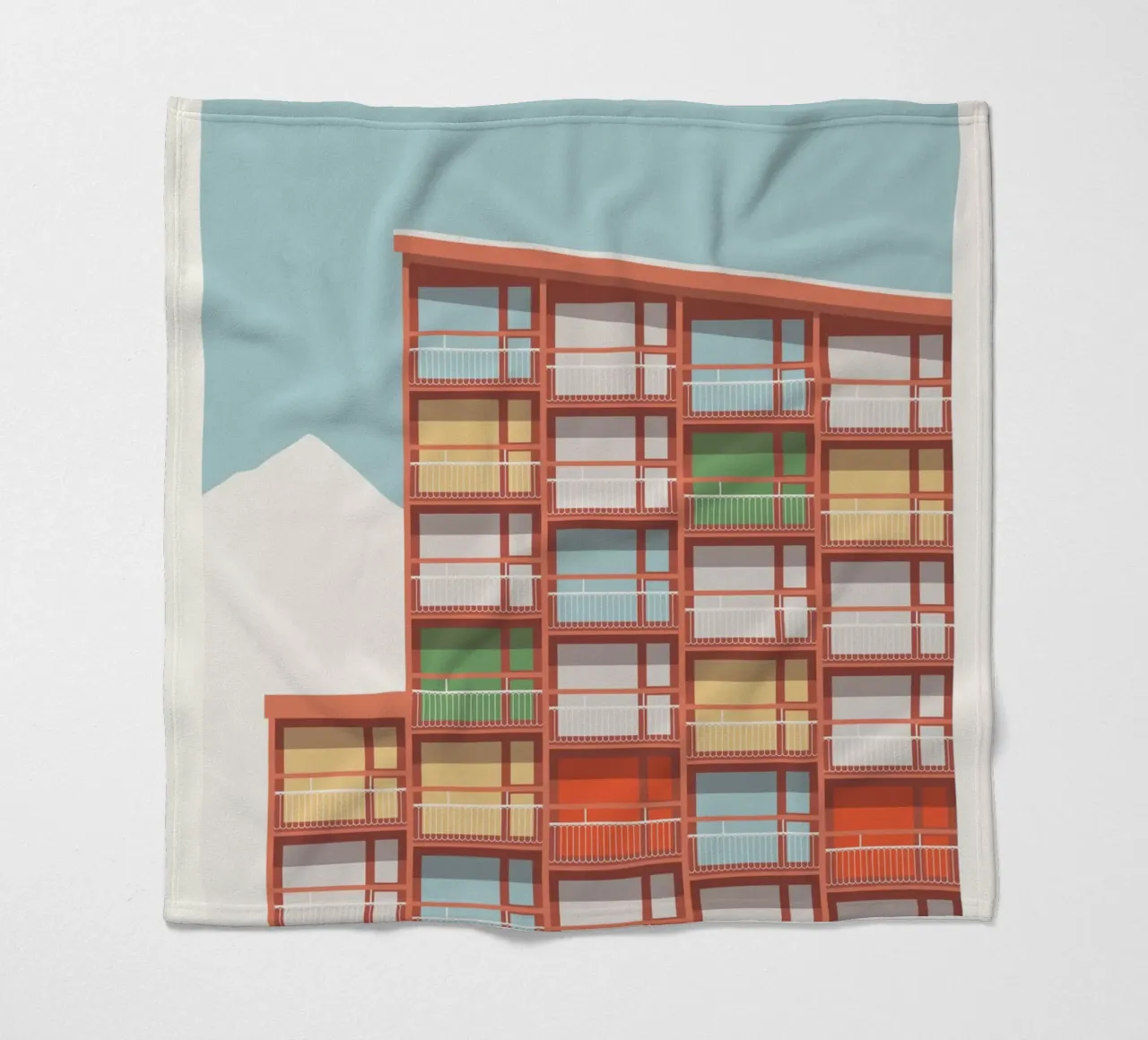 Les Arcs - Charlotte Perriand coperta in pile da Florent Bodart