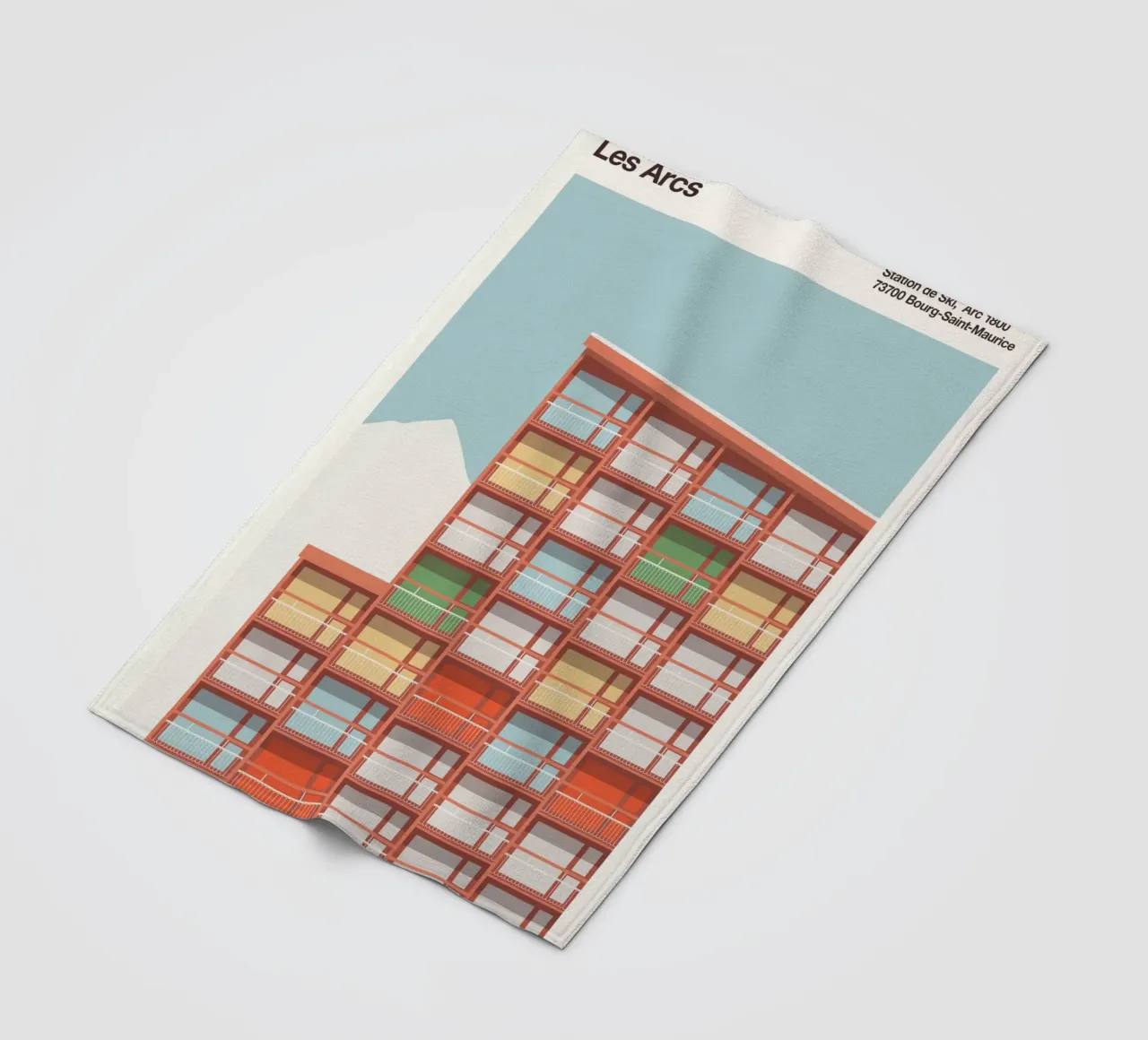 Les Arcs - Charlotte Perriand coperta in pile da Florent Bodart