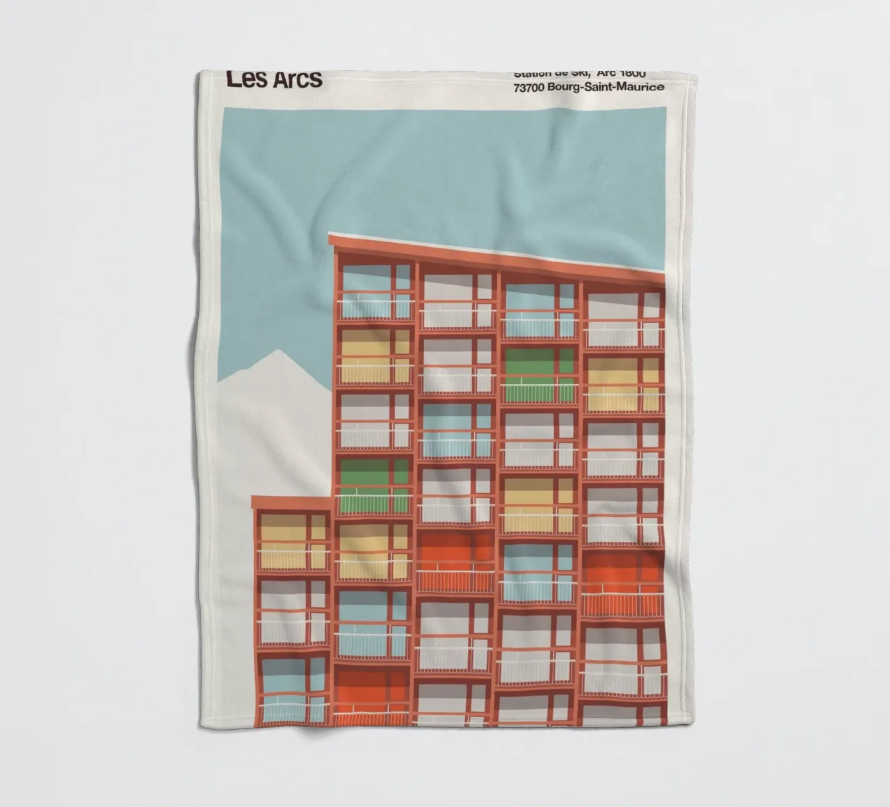 Les Arcs - Charlotte Perriand coperta in pile da Florent Bodart