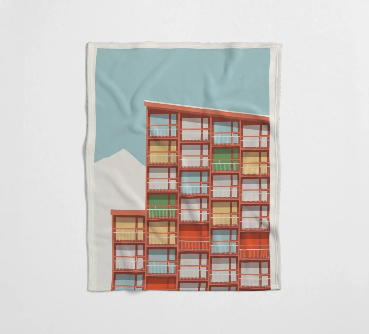 Les Arcs - Charlotte Perriand coperta in pile da Florent Bodart