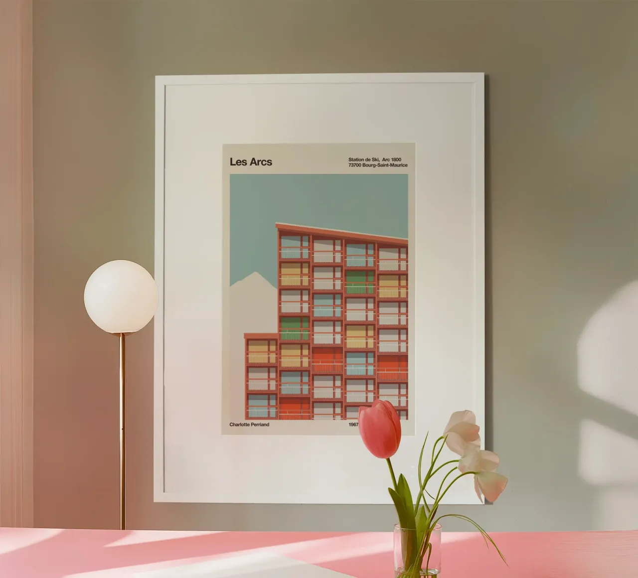 Les Arcs - Charlotte Perriand poster da Florent Bodart