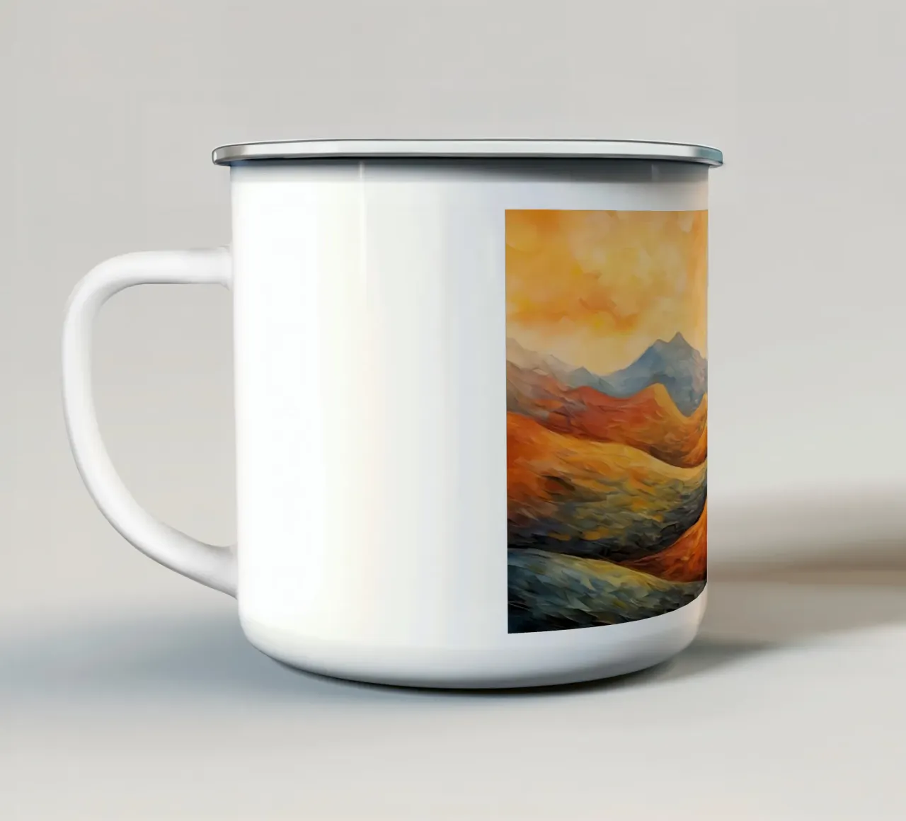 Arte da parete di Imagine tazza in smalto da Imagine