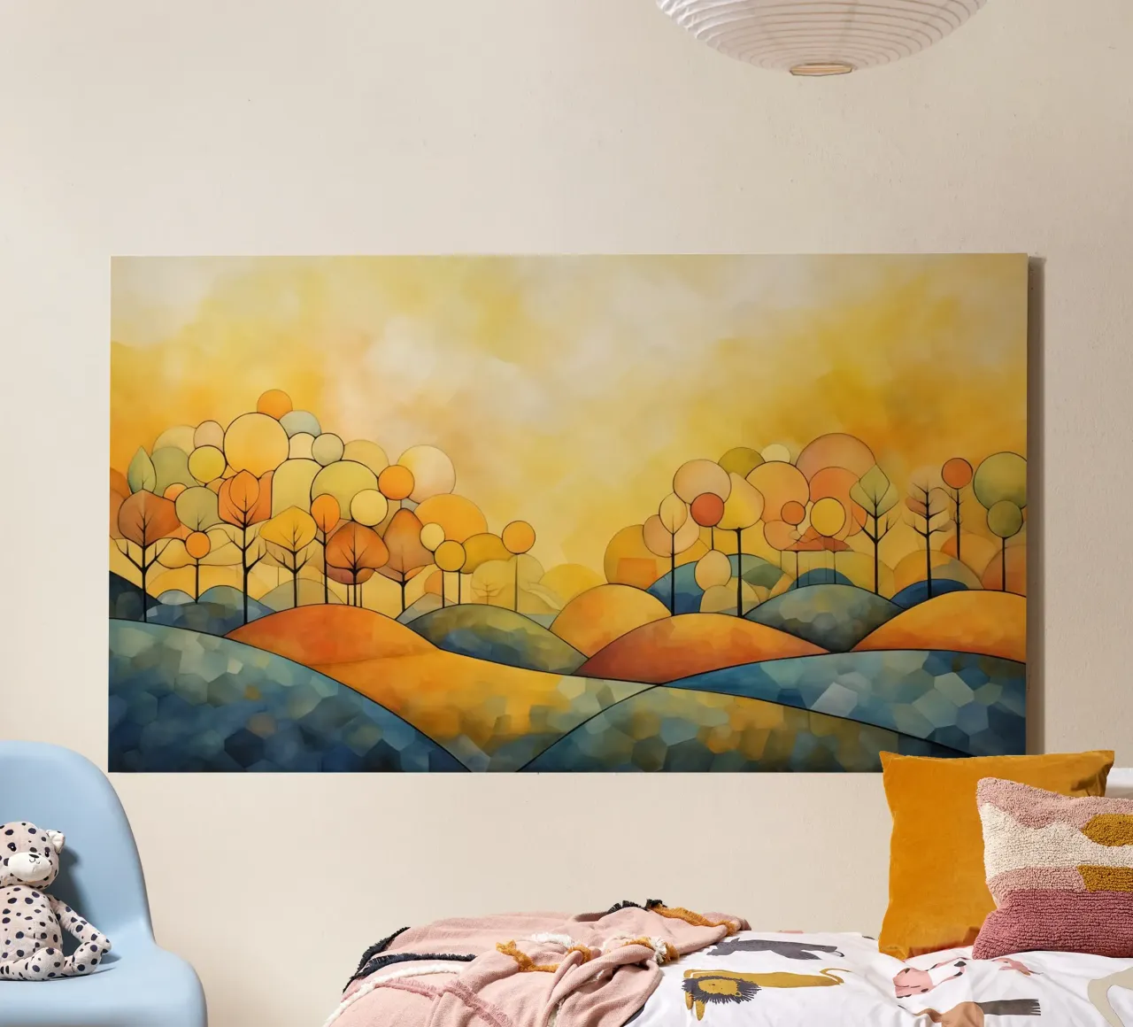 Muurkunst van Imagine canvas met Baklijst van Imagine