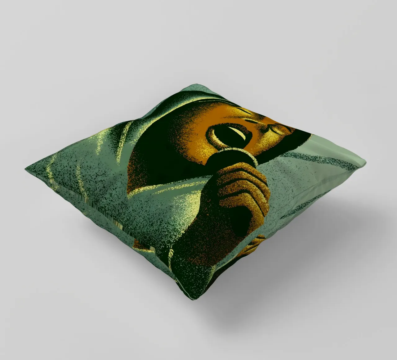 Singing People decorative cushion by SOUL SHOP